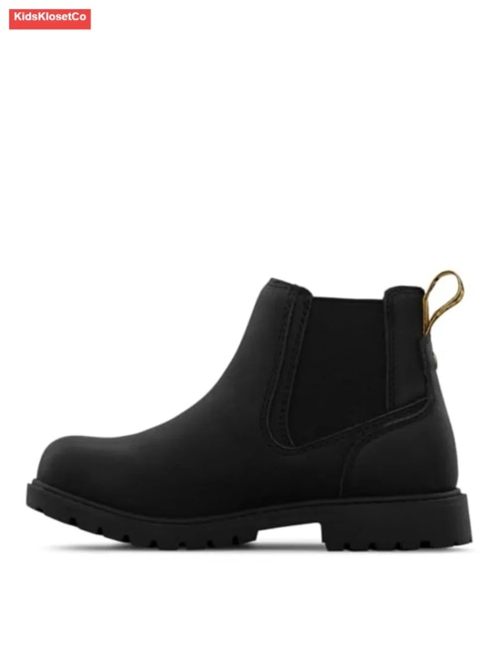 Boys Faux Leather Chelsea Boots with Padded Insole & Easy Pull On